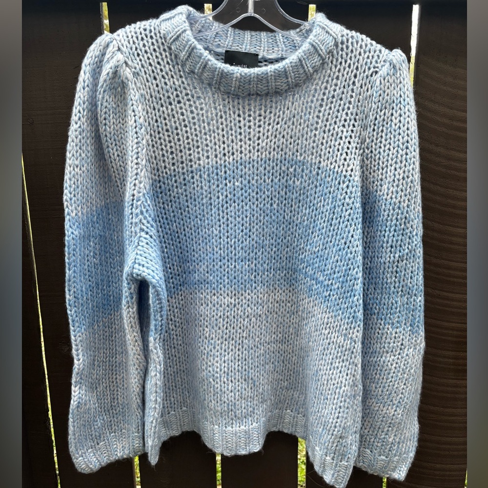 Blue Knit Women's Sweater